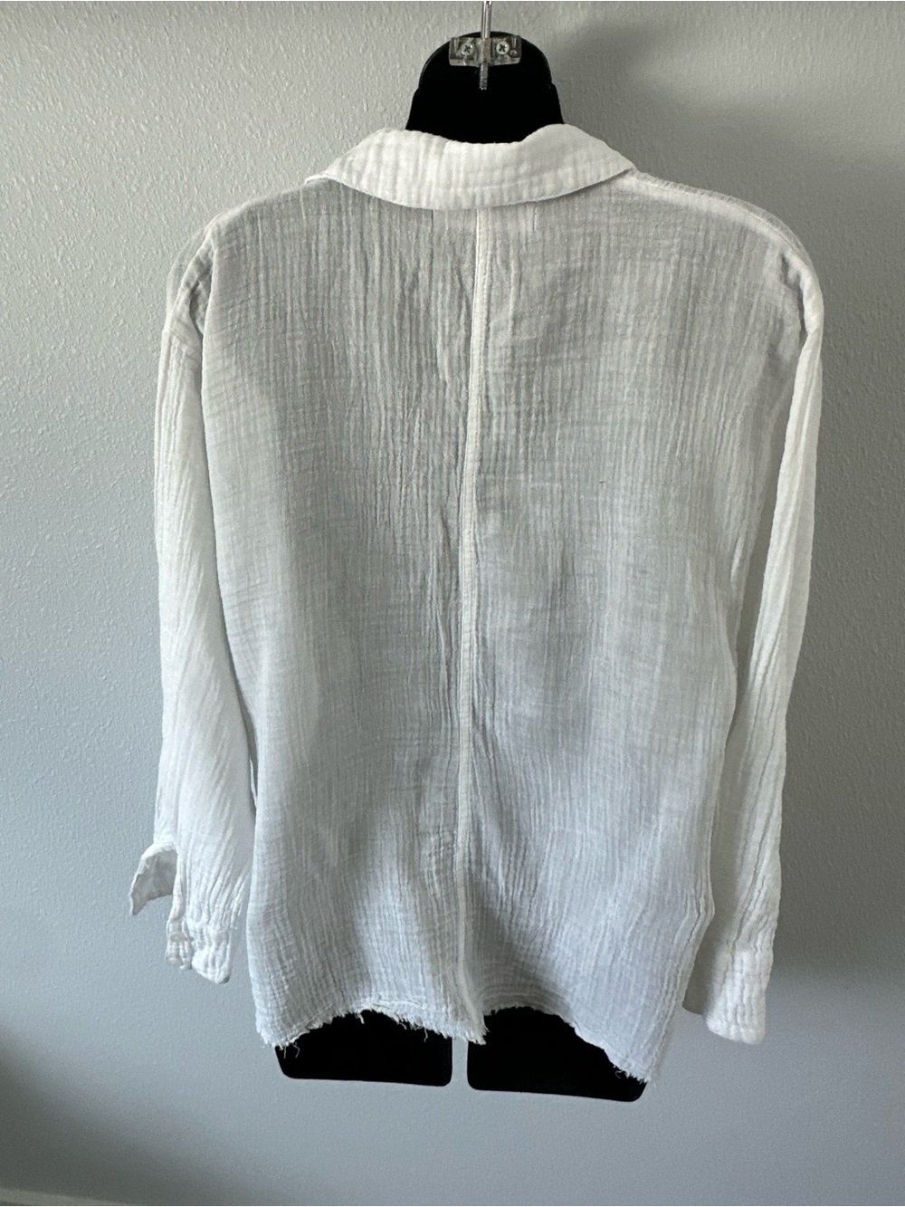 Urban Outfitters Cream Button-Front Gauze Shirt - Picture 7 of 12